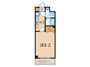 カリエンテ三宮の物件間取画像